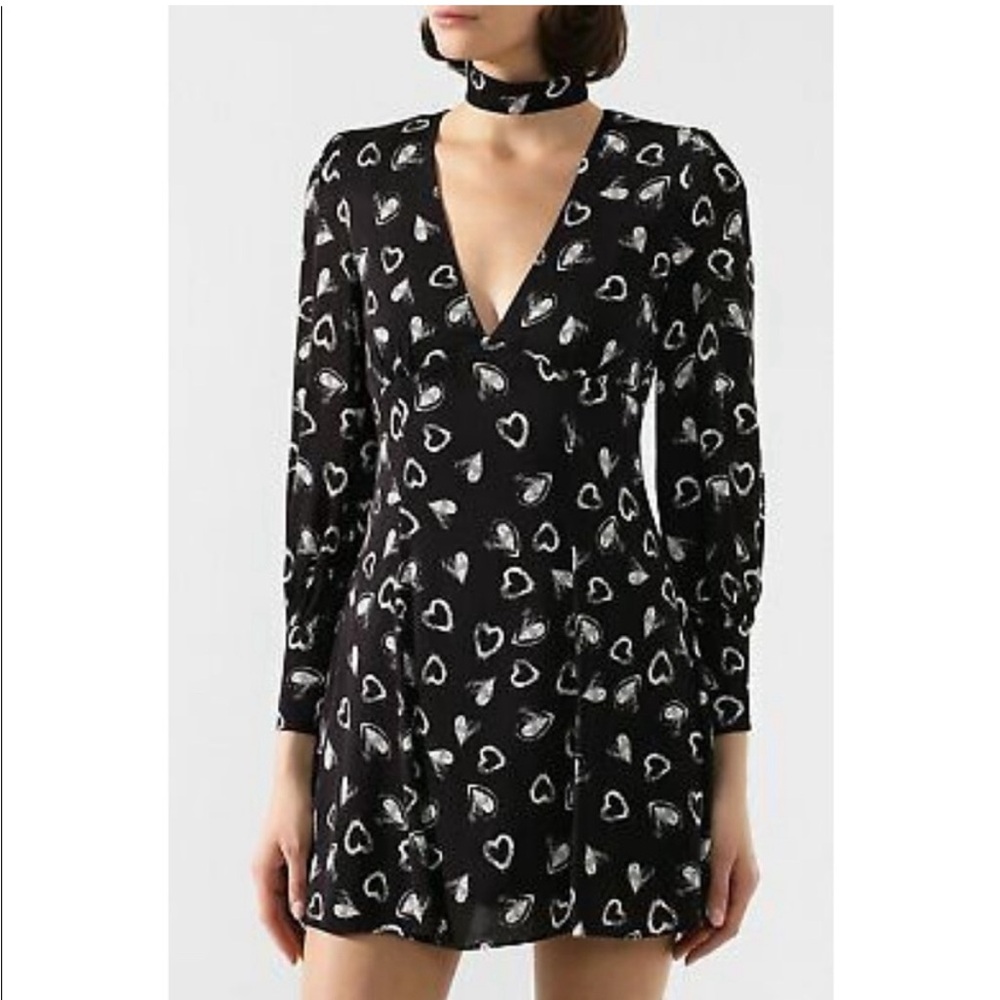 Alice + Olivia Elia cut out heart mini dress